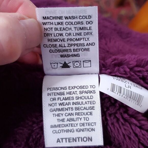 Schmidt Hoodie Purple Fleece inside Size Large - Picture 6 of 6